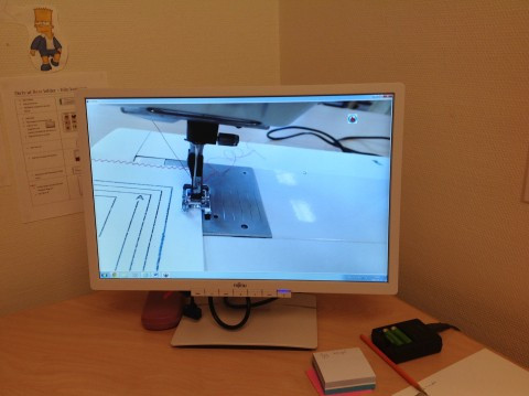 Dokumentkamerans bild i datorns bildskärm